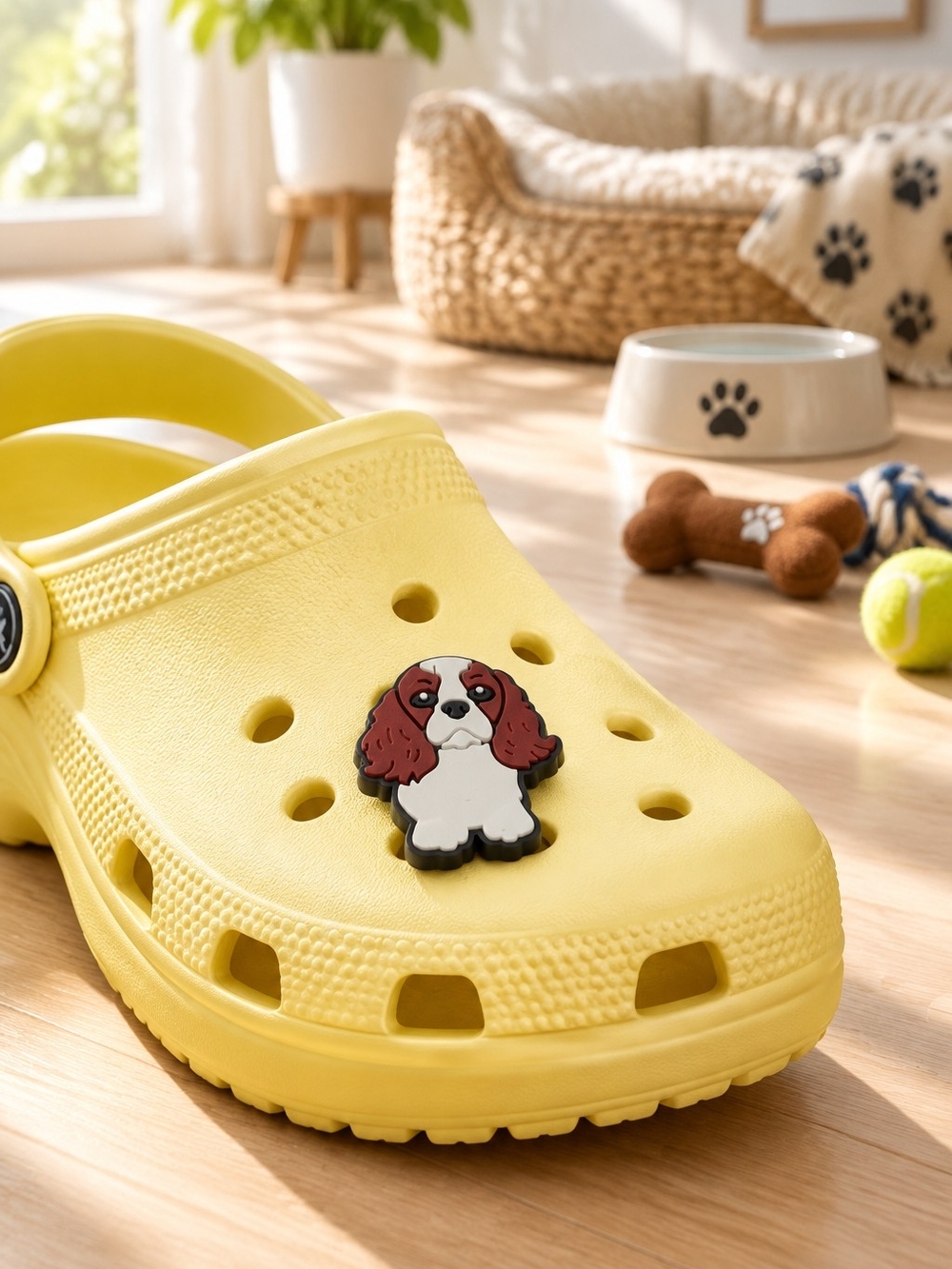 Cavalier King Charles Spaniel Croc Shoe Charm Puppy Dog Pet Lover Jibbitz Style